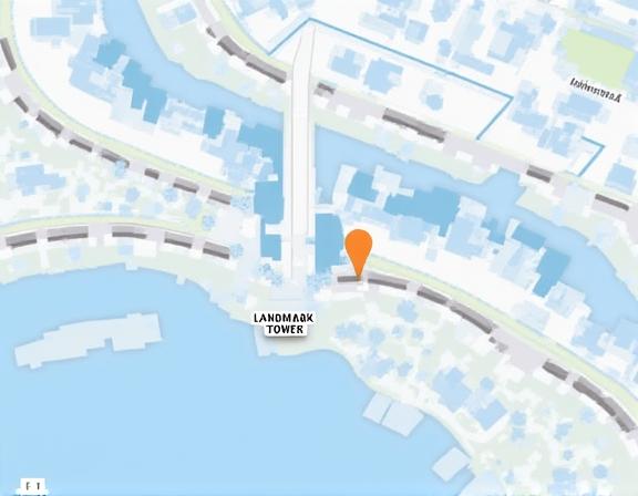 Map showing location of Landmark Tower in Yokohama.